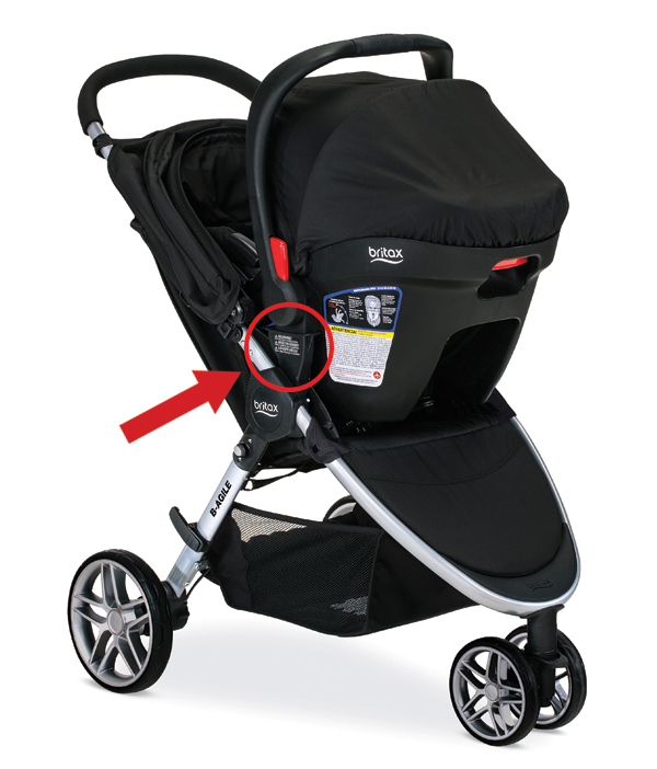 Britax B-Agile and BOB Motion Strollers with Click & Go receivers